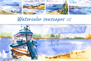 5 Watercolor Digital Seascapes: Illustrations Review