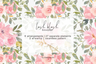 Blush Watercolor Floral Clip Art Set Review