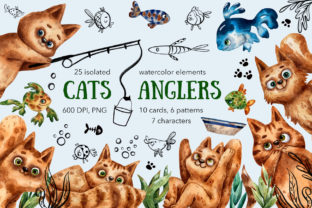 Cats Anglers - Watercolor Illustrations Review