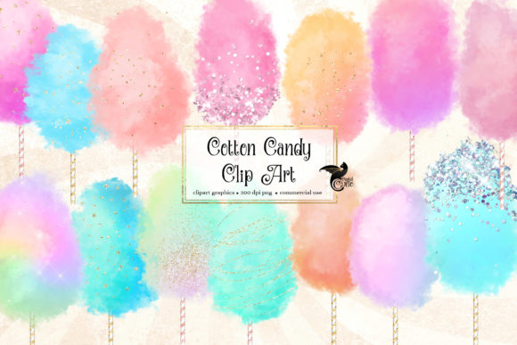Cotton Candy Clipart and Illustrations Review