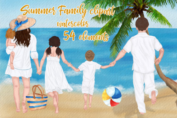 Family Clipart Mother's Day Illustrations