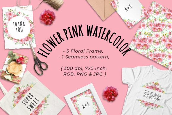 Flower Pink Watercolor Clipart Freebies Review