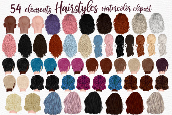 Girls Hairstyles Clipart & Illustrations Review