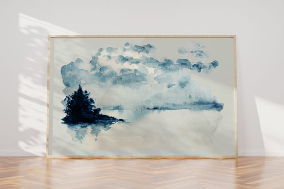 Lake Tree Watercolor Clipart Freebies Review