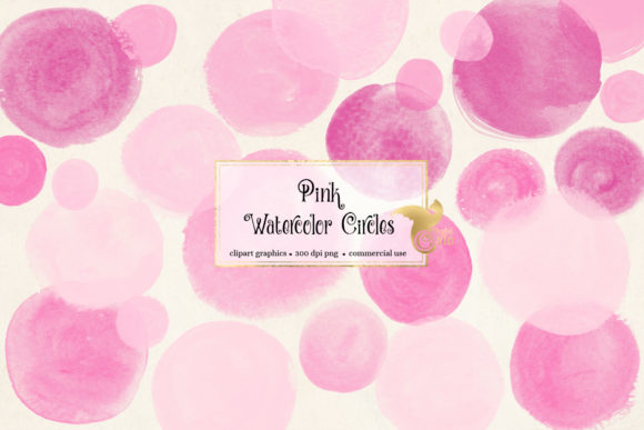 Pink Watercolor Circles Clipart: A Designer Review