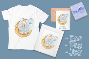 Review: Baby Giraffe Holding Balloon Watercolor