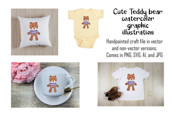 Teddy Bear Watercolor Illustration Review