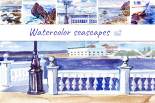 Watercolor Marine Landscapes Illustrations Review