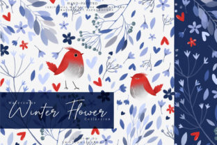 Watercolor Winter Flower Collection Illustrations Review