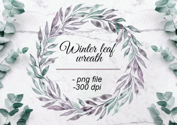 Winter Leaf Wreath Watercolor Embroidery Review